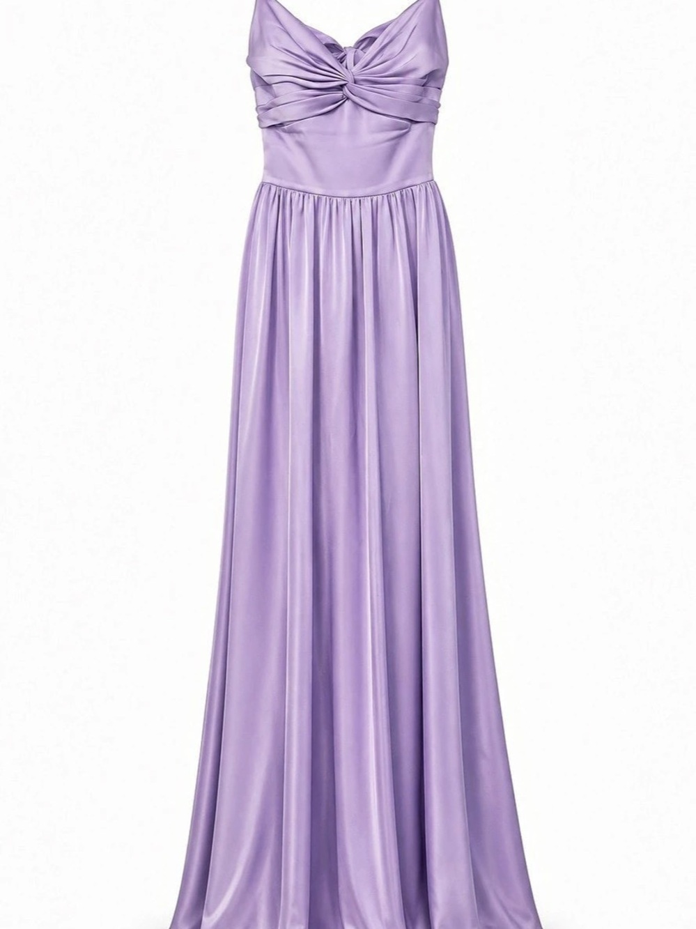 Azazie Lavender Dress with two back ties